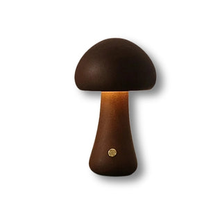 Lampe Champignon Bois Foncé LED