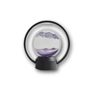 Lampe de Chevet Sablier Noire et Mauve