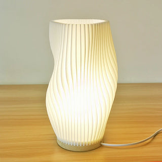 Lampe de Chevet Blanche et Bois