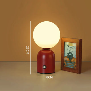 Lampe de Chevet LED Sans Fil Rouge